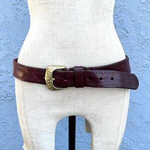 Vintage Harley Davidson Distressed leather Belt in Brown Size 36/38